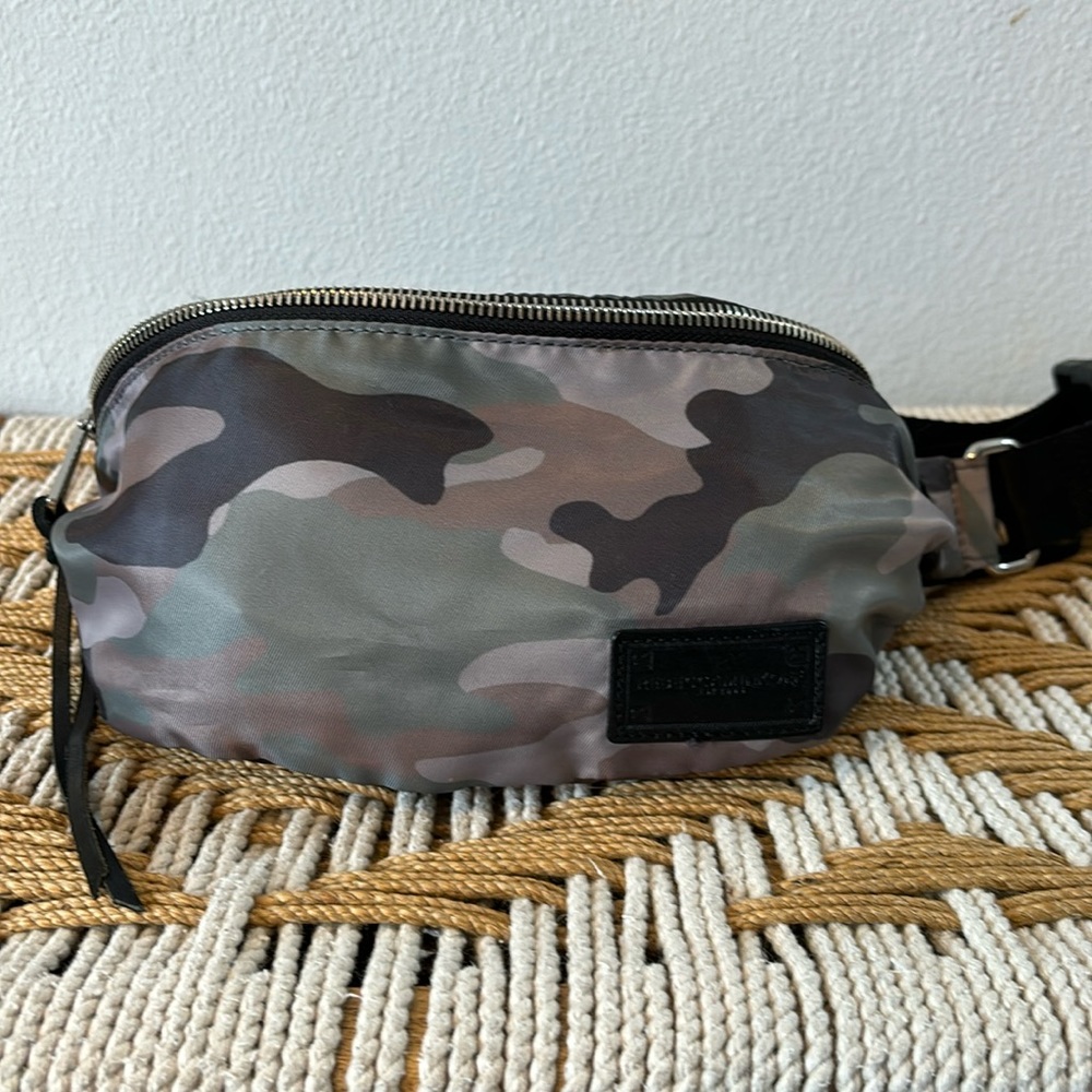 Rebecca Minkoff Washed Nylon Camo Fanny Pack Hip Bag